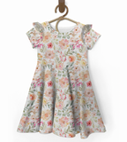 Watercolor Dahlia Twirl Top