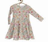 Watercolor Dahlia Twirl Top