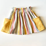 Soft Stripes Pocket Skirt