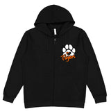 Tiger Paw Heart Full Zip Hoodie