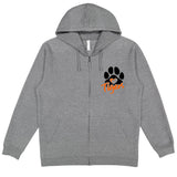 Tiger Paw Heart Full Zip Hoodie