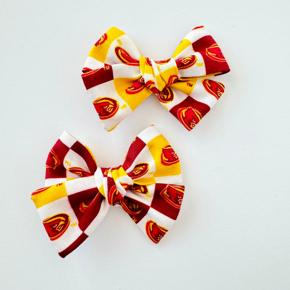 Iowa State Piggie Bow Set