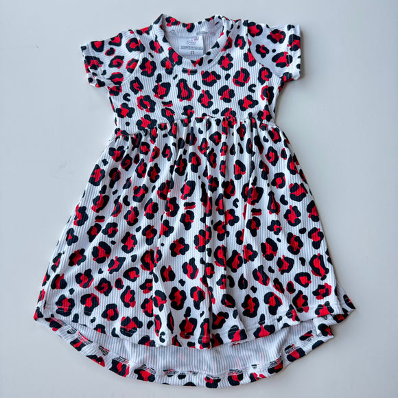 Red/Black Leopard Dress