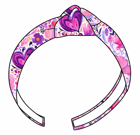 Purple Floral Headband