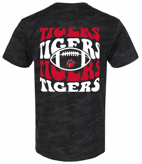Camo Tiger Football T-Shirt