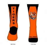 Orange Tiger Crew Socks
