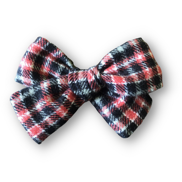Flannel Red and Black Plaid Piggie