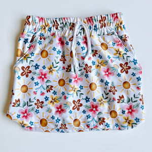 Kid's Sunshine Floral Midi Skirt